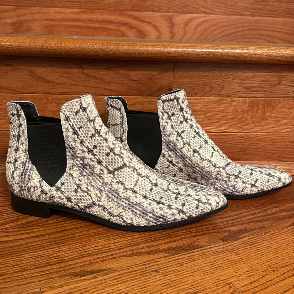 Cole Haan snake booties